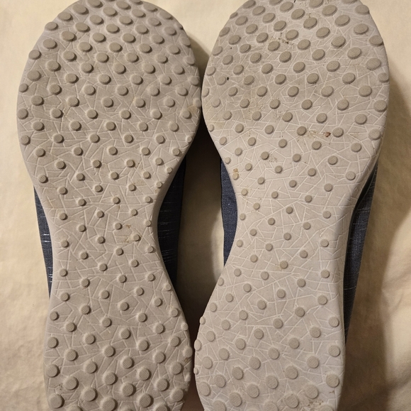 Skechers Microburst Air Cooled Memory Foam Slip On Sneakers Gray Blue Size 8 - Picture 3 of 5